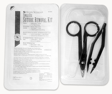 Suture Removal Kit - Sterile - Plastic - Click Image to Close